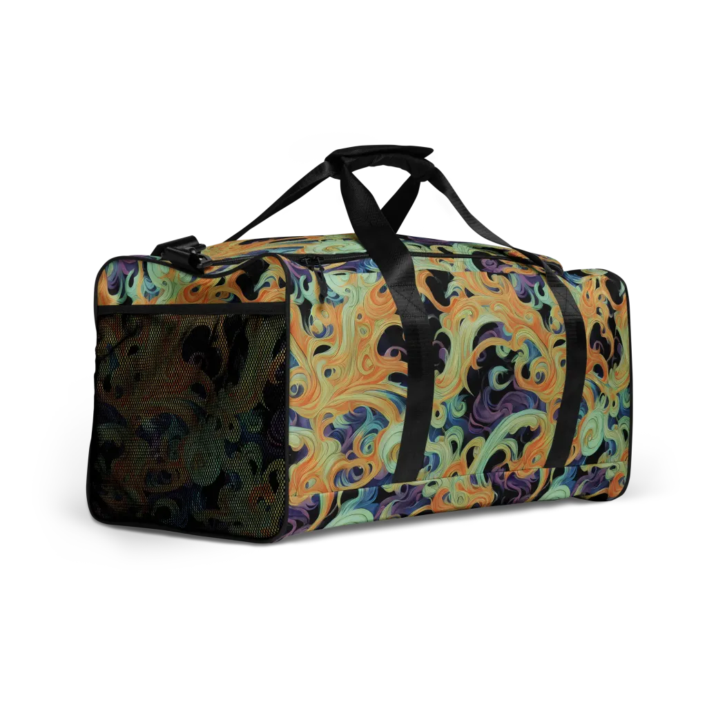 Velvet Vortex on Duffle Bag — Right Front