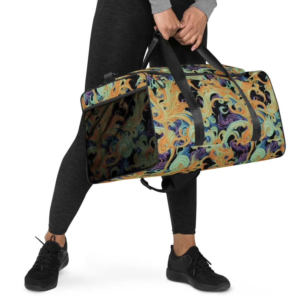 Velvet Vortex on Duffle Bag — Right Front