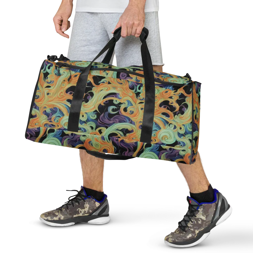 Velvet Vortex on Duffle Bag — Front