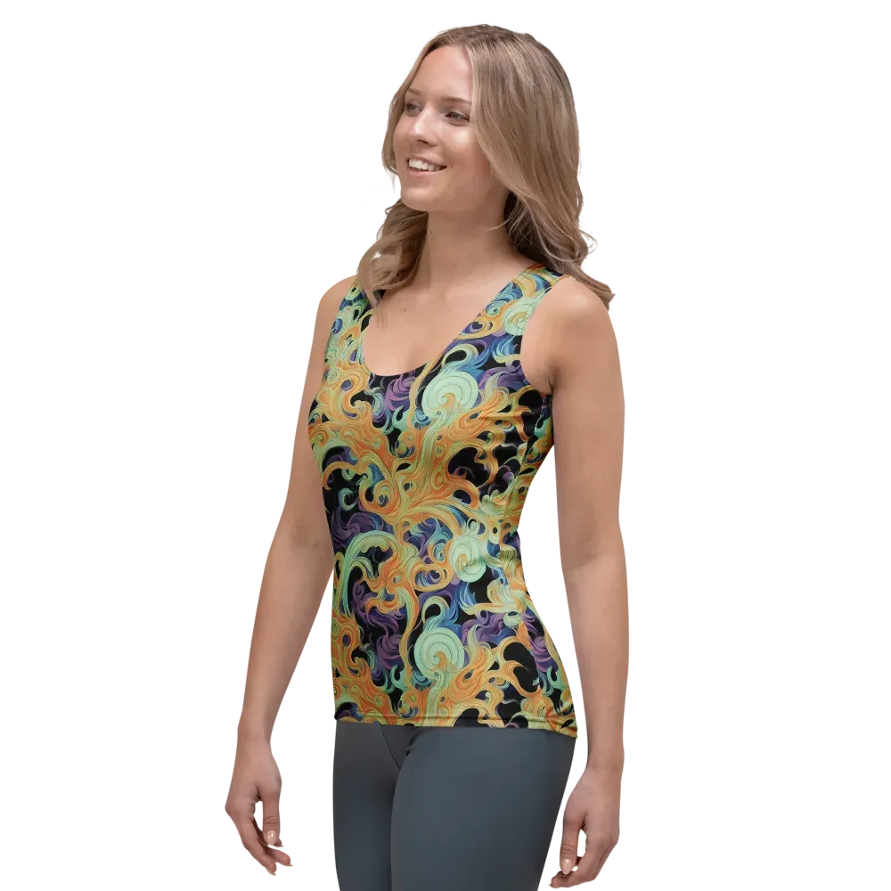 Velvet Vortex on Women's Tank Top — Left Front