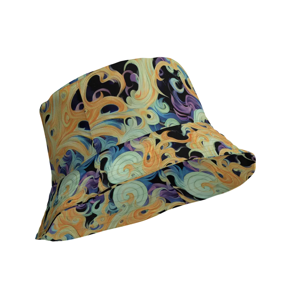 Velvet Vortex on Reversible Bucket Hat — Product details Outside