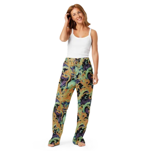 Velvet Vortex on a Women's Pajama Pants