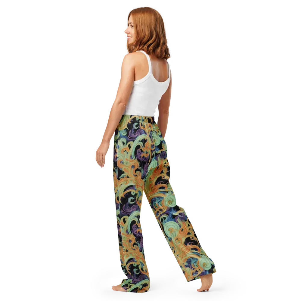 Velvet Vortex on Women's Pajama Pants — Back