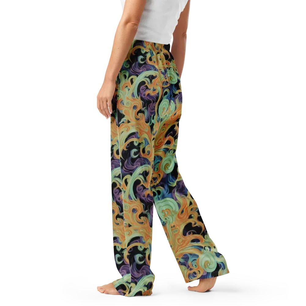 Velvet Vortex on Women's Pajama Pants — Left