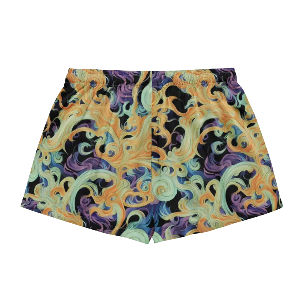 Velvet Vortex on Women's Pajama Shorts — Back