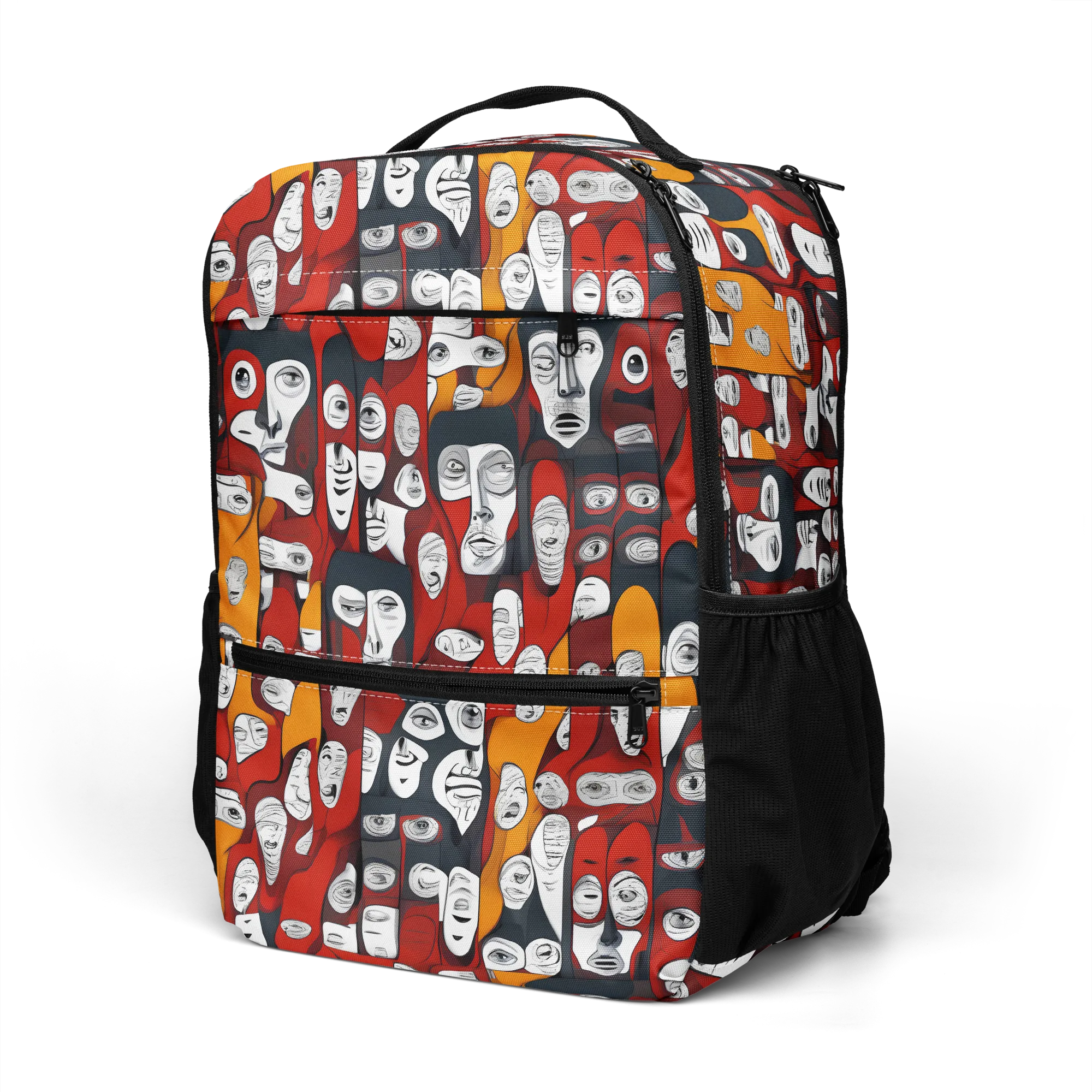 Crimson Visions on Utility Backpack — Left Front