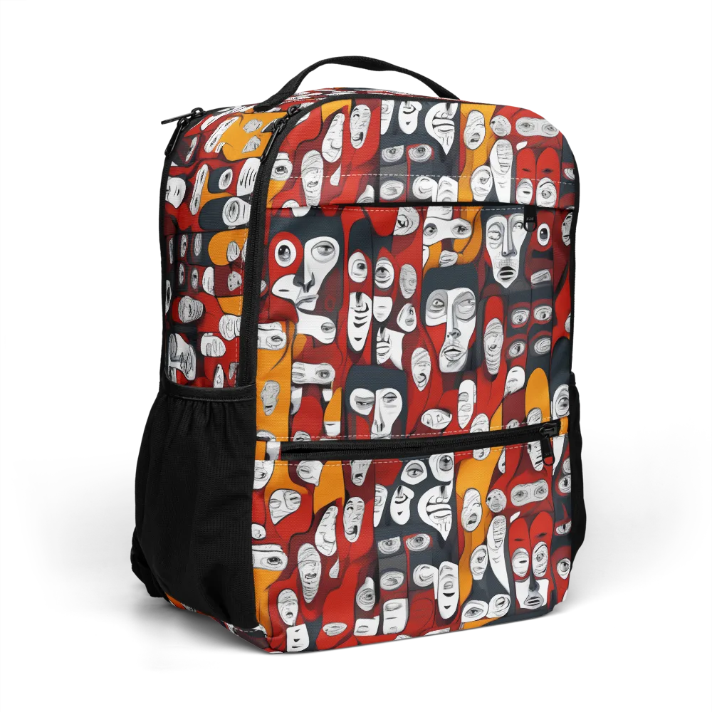 Crimson Visions on Utility Backpack — Right Front