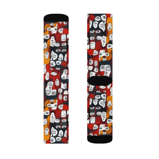 Crimson Visions on a Socks