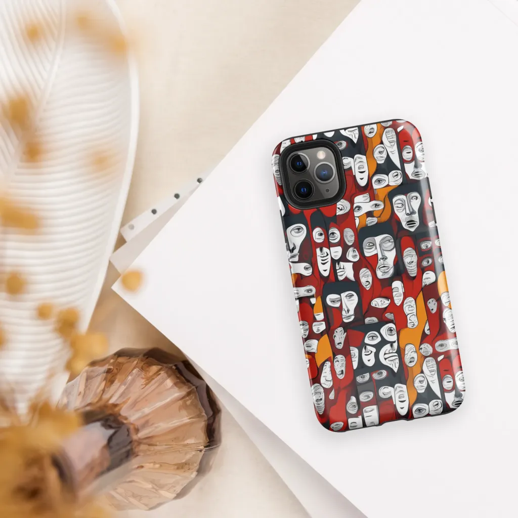 Crimson Visions on Tough Case for iPhone® — Front