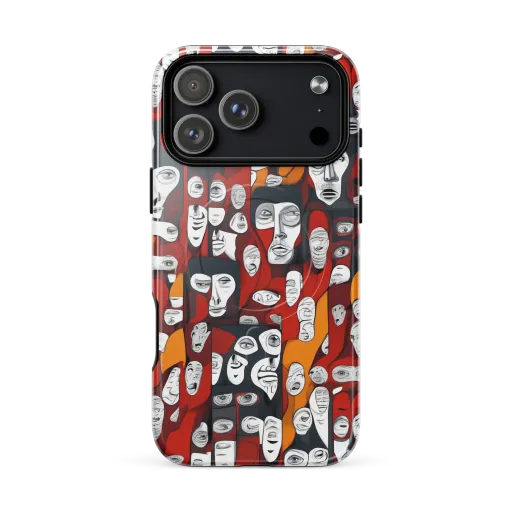 Crimson Visions on a MagSafe Tough Case for iPhone®