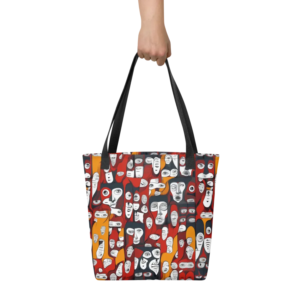 Crimson Visions on Tote Bag — Front