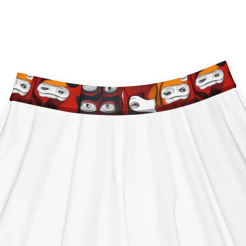 Crimson Visions on Skater Skirt — Product details