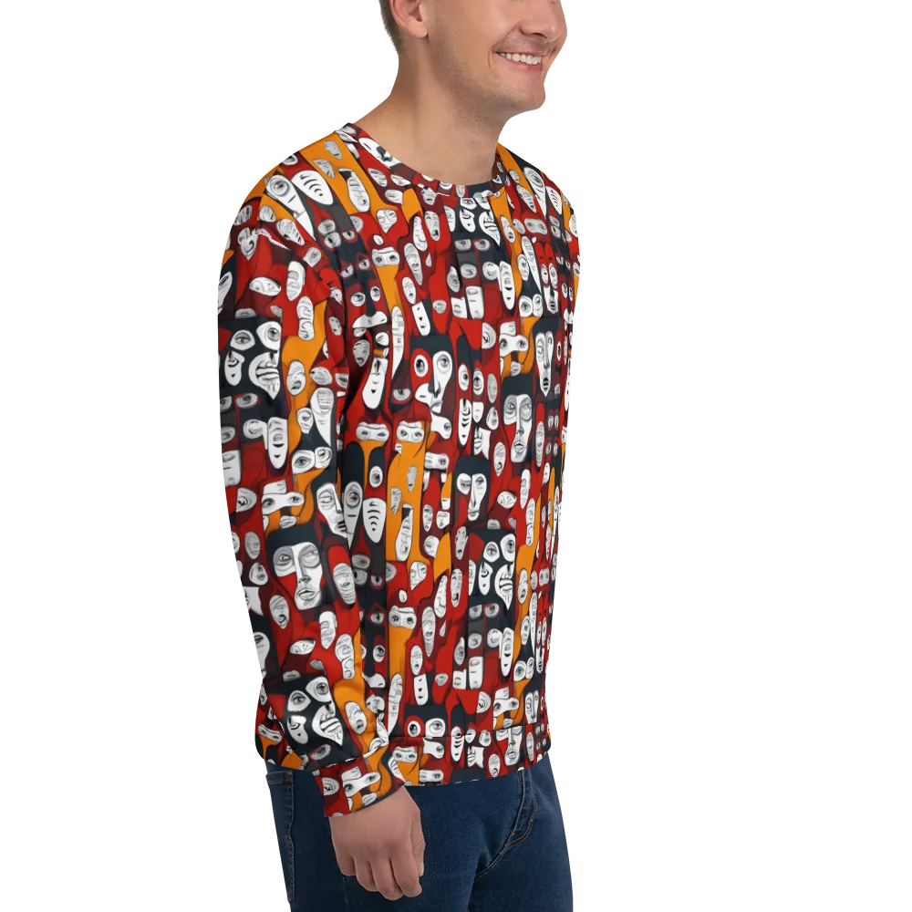 Crimson Visions on Sweatshirt — Right Front