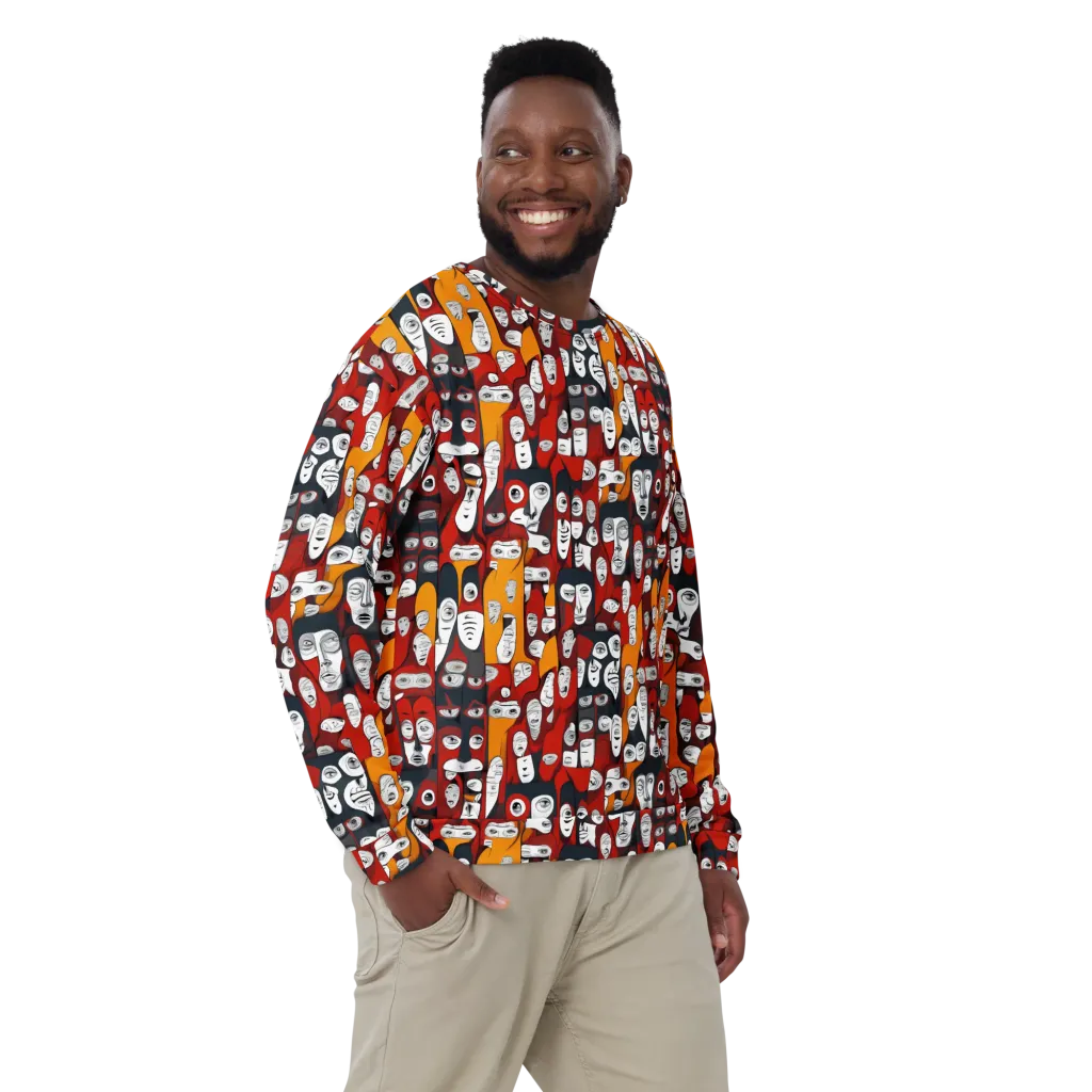 Crimson Visions on Sweatshirt — Front