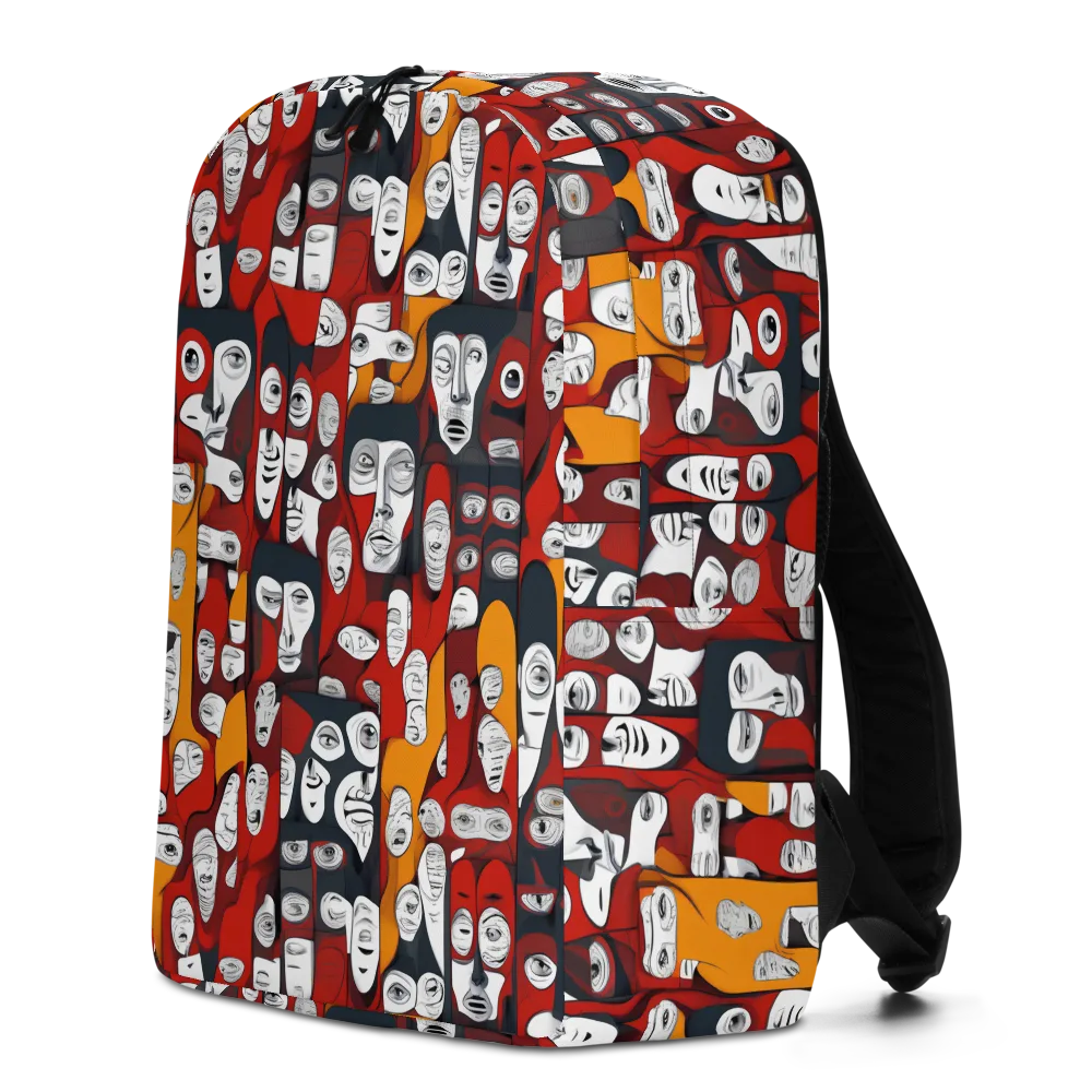 Crimson Visions on Minimalist Backpack — Left
