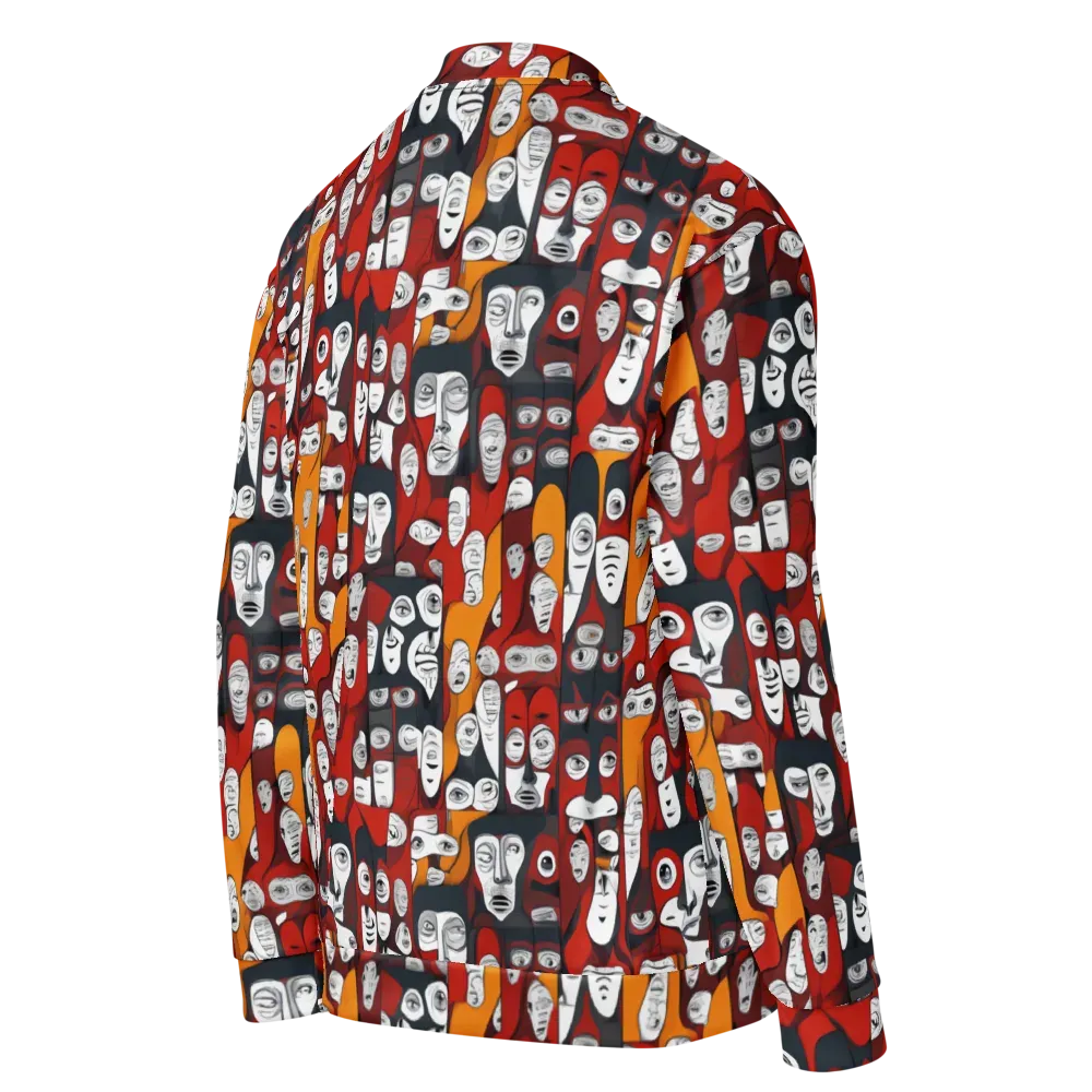 Crimson Visions on Bomber Jacket — Right Back