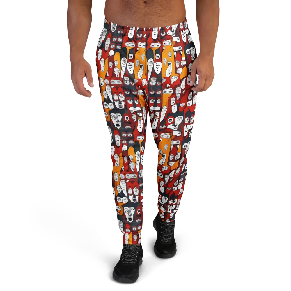 Crimson Visions on Men's Joggers — Front