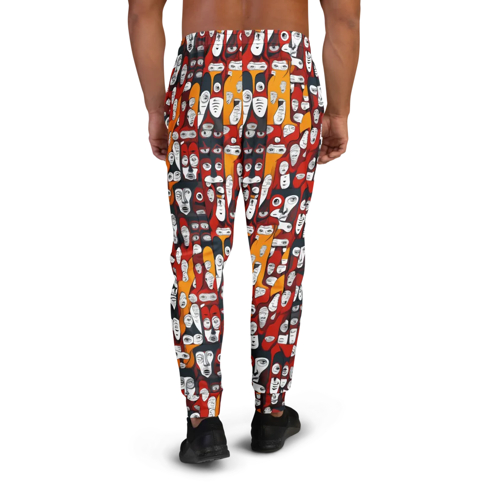 Crimson Visions on Men's Joggers — Back