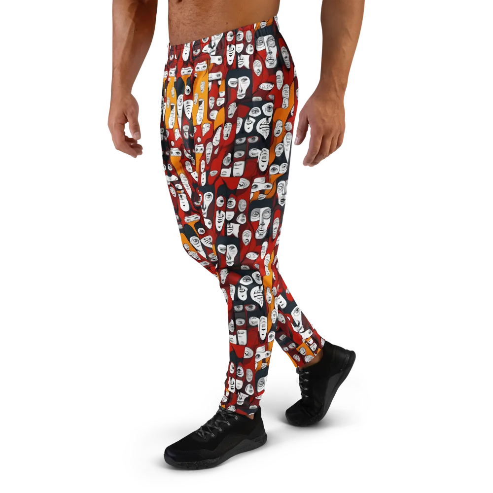 Crimson Visions on Men's Joggers — Left