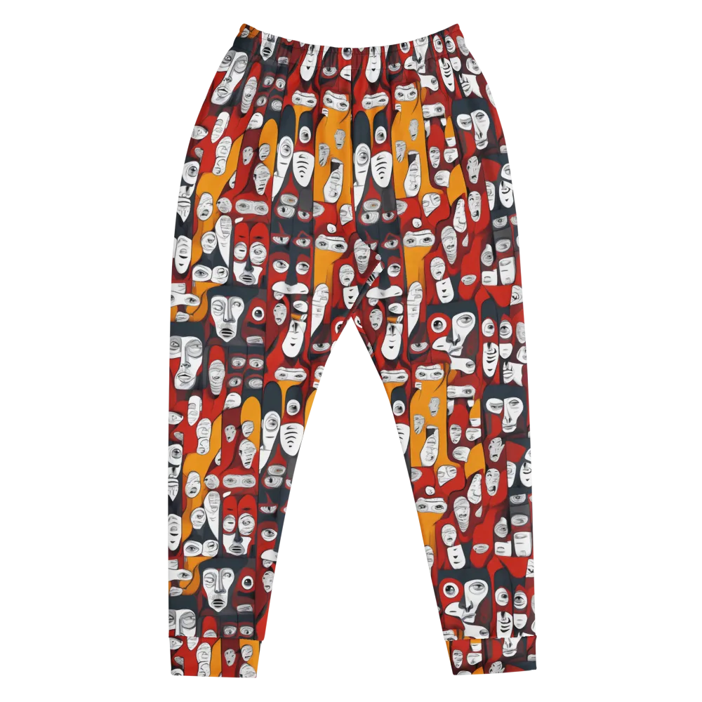 Crimson Visions on Men's Joggers — Front