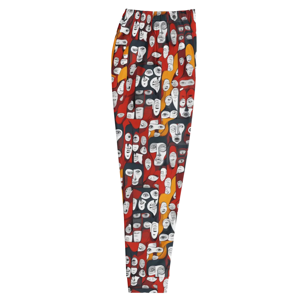 Crimson Visions on Men's Joggers — Right