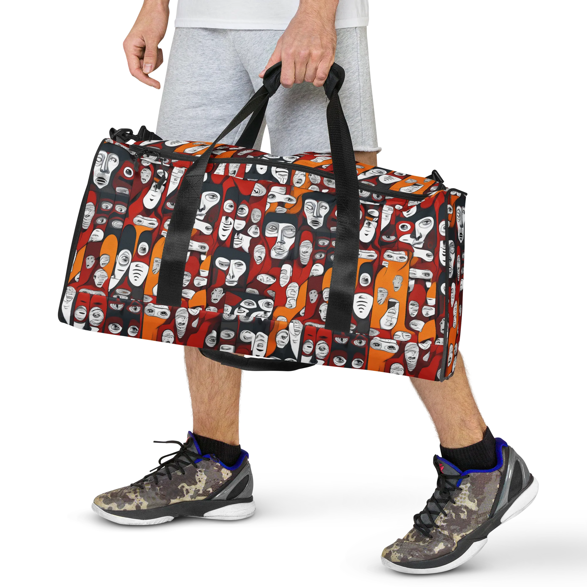Crimson Visions on Duffle Bag — Front