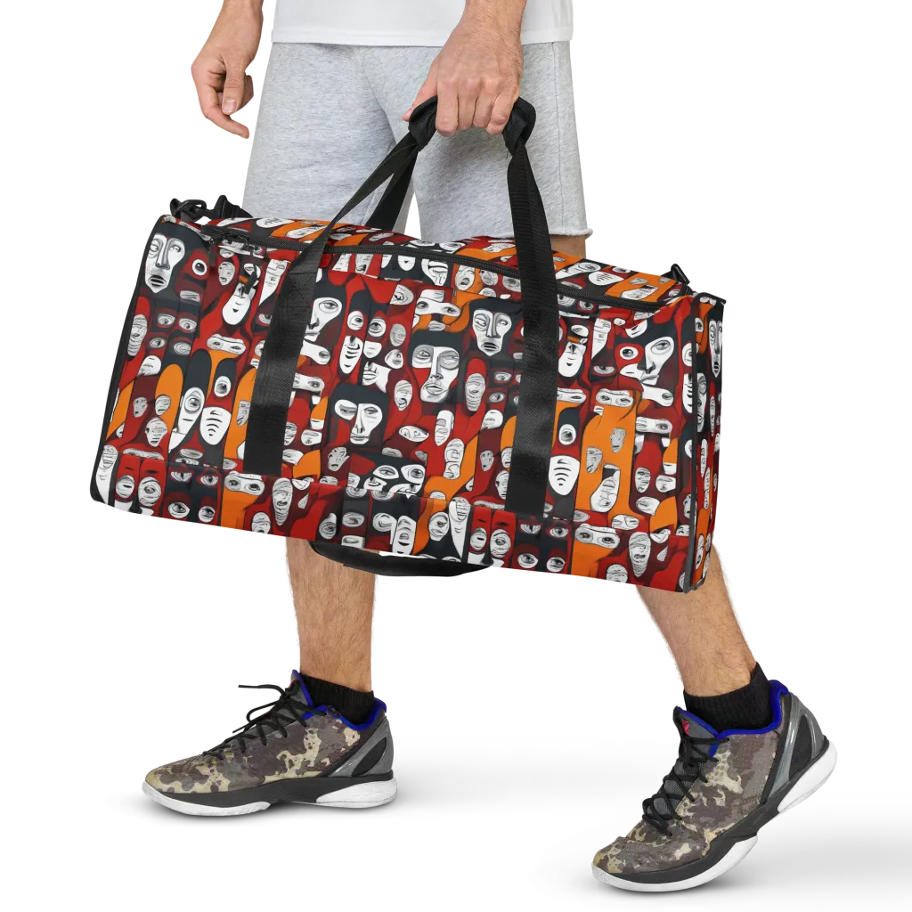 Crimson Visions on Duffle Bag — Front