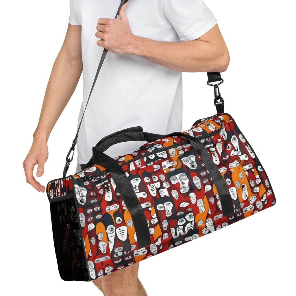 Crimson Visions on Duffle Bag — Right Front