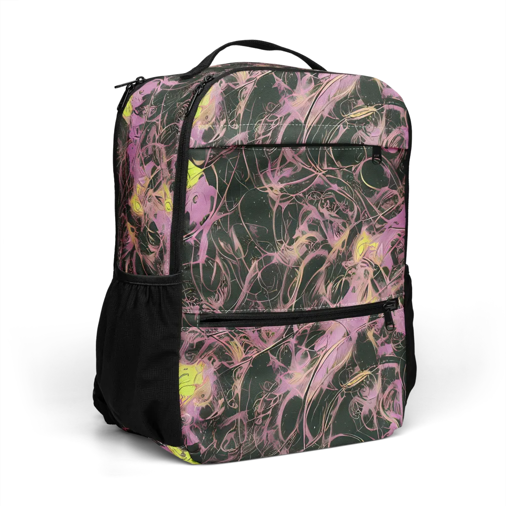 Orchid After Dark on Utility Backpack — Right Front