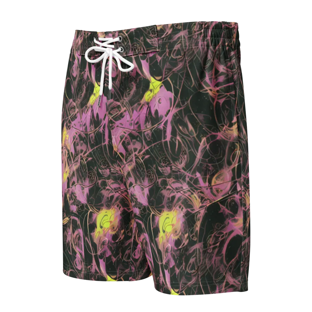 Orchid After Dark on Men's Board Shorts — Front