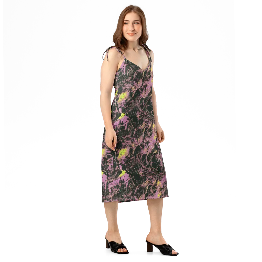 Orchid After Dark on Slip Dress — Right Front