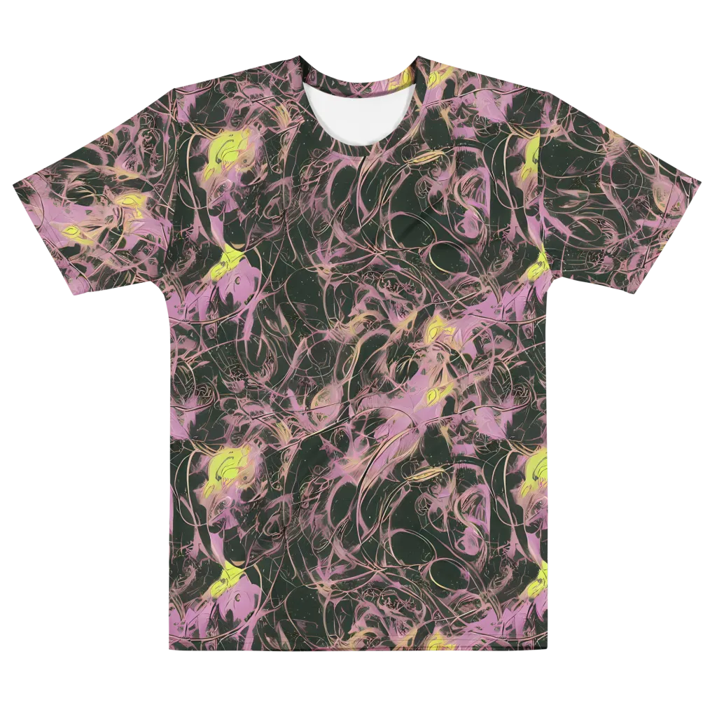 Orchid After Dark on Men's Cotton Crew Neck T-Shirt — Front