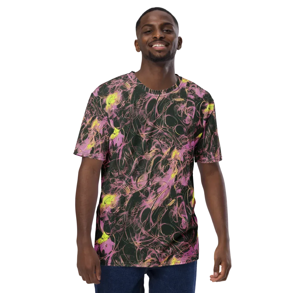 Orchid After Dark on Men's Crew Neck T-Shirt — Front