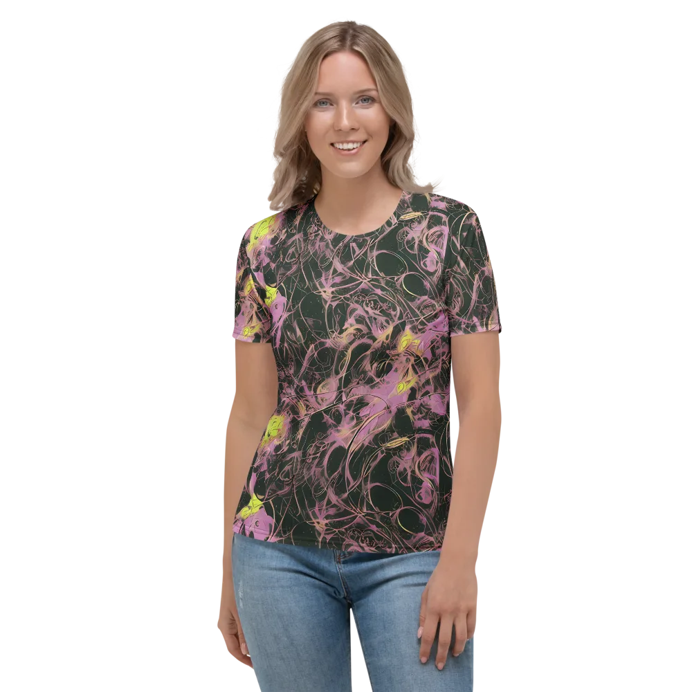 Orchid After Dark on Women's Crew Neck T-Shirt — Front