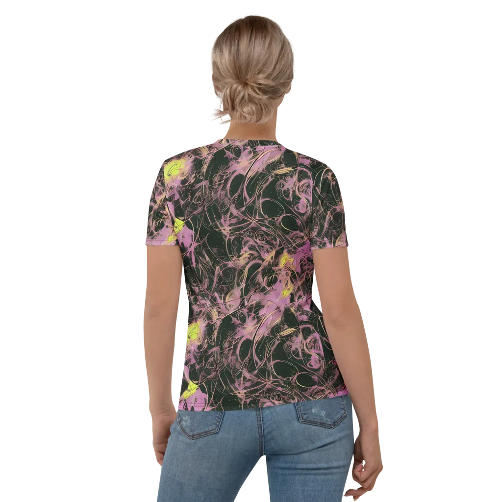 Orchid After Dark on Women's Crew Neck T-Shirt — Back