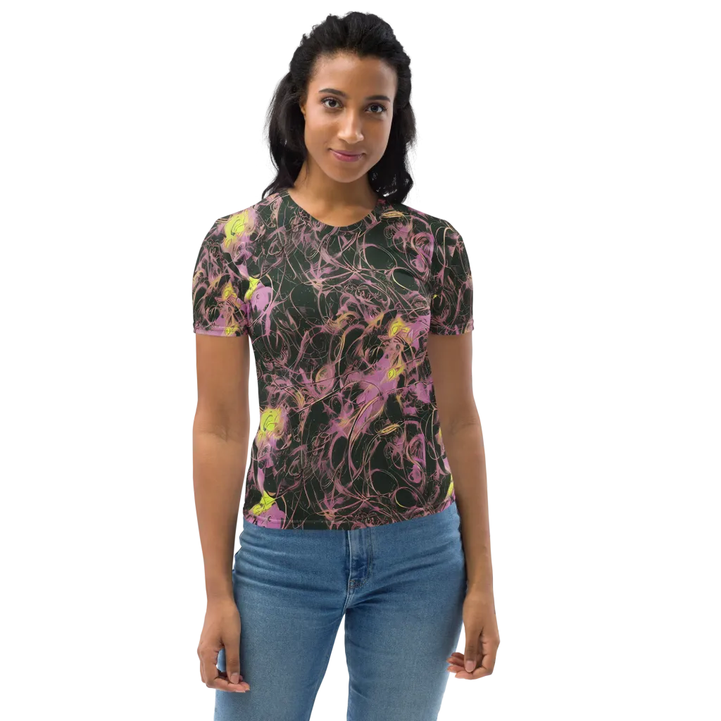Orchid After Dark on Women's Crew Neck T-Shirt — Front