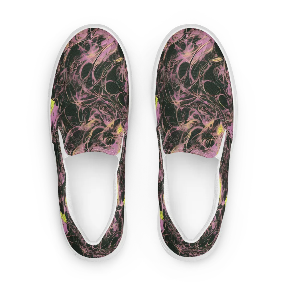 Orchid After Dark on Men's Slip-On Canvas Shoes — Front