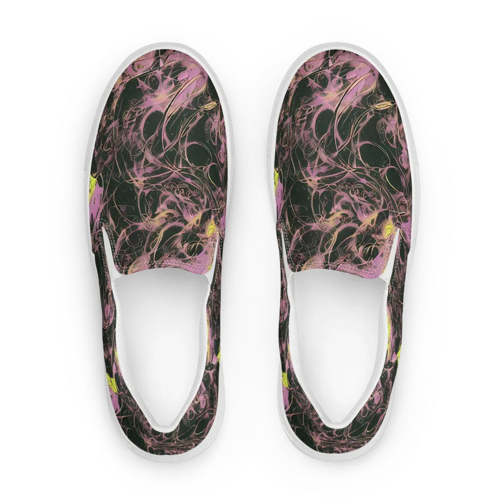 Orchid After Dark on Women's Slip-On Canvas Shoes — Front