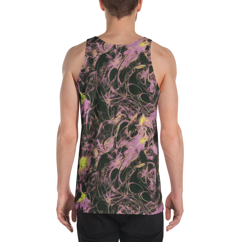 Orchid After Dark on Men's Tank Top — Back
