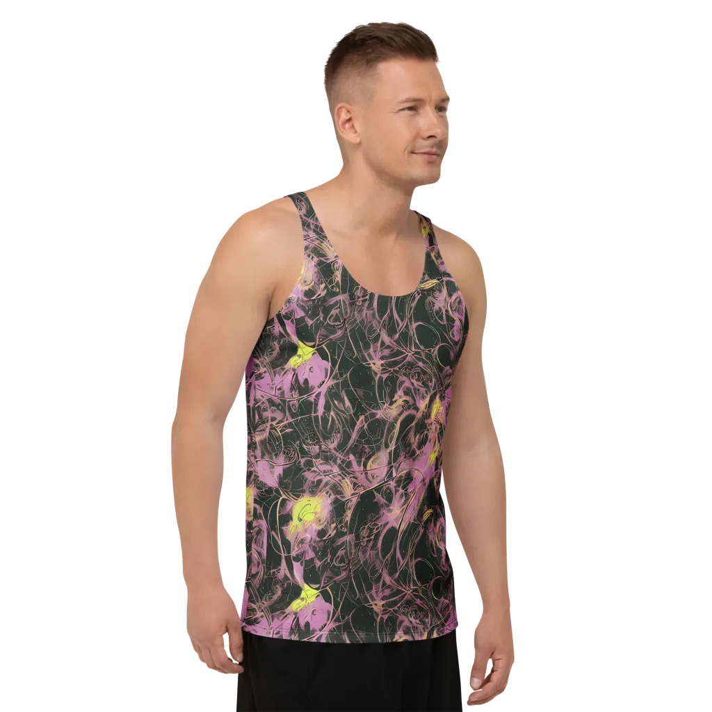 Orchid After Dark on Men's Tank Top — Right Front