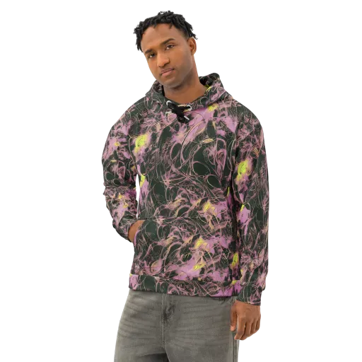 Orchid After Dark on a Cotton Hoodie