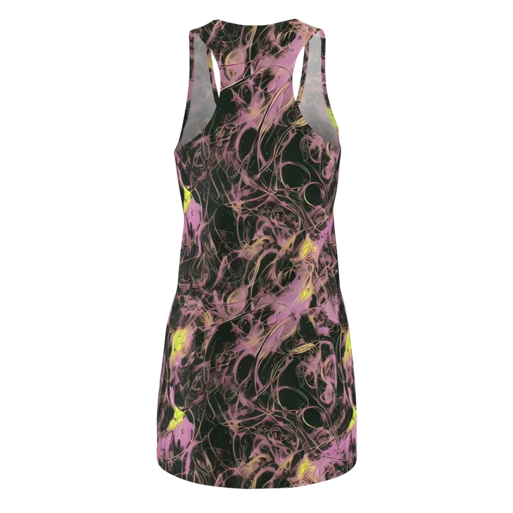 Orchid After Dark on Racerback Dress — Back