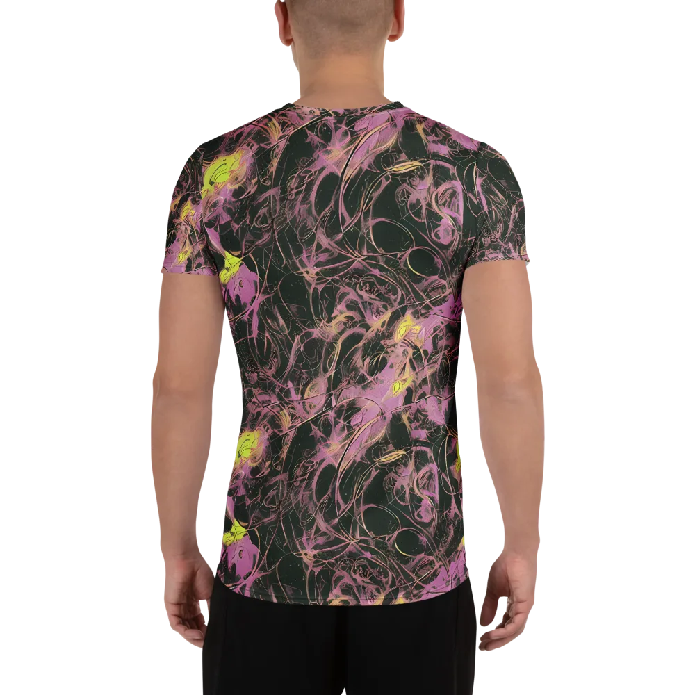 Orchid After Dark on Men's Athletic T-Shirt — Back