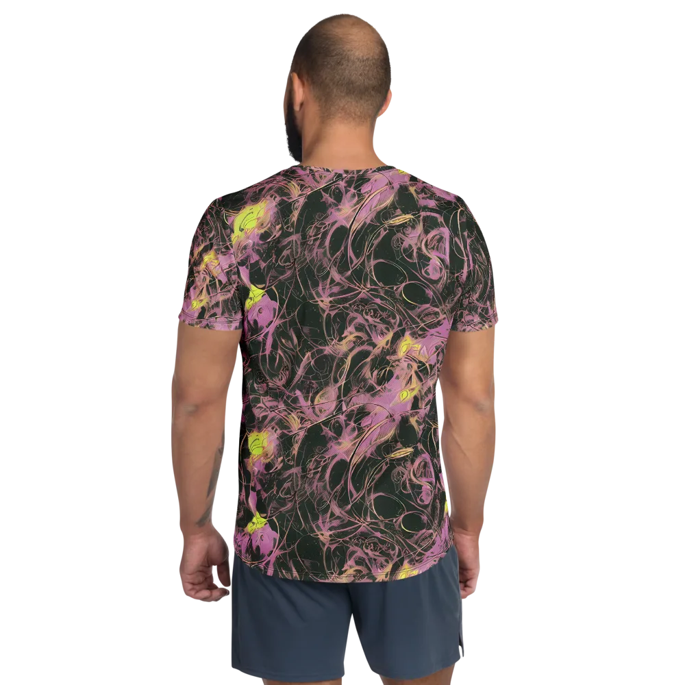 Orchid After Dark on Men's Athletic T-Shirt — Back