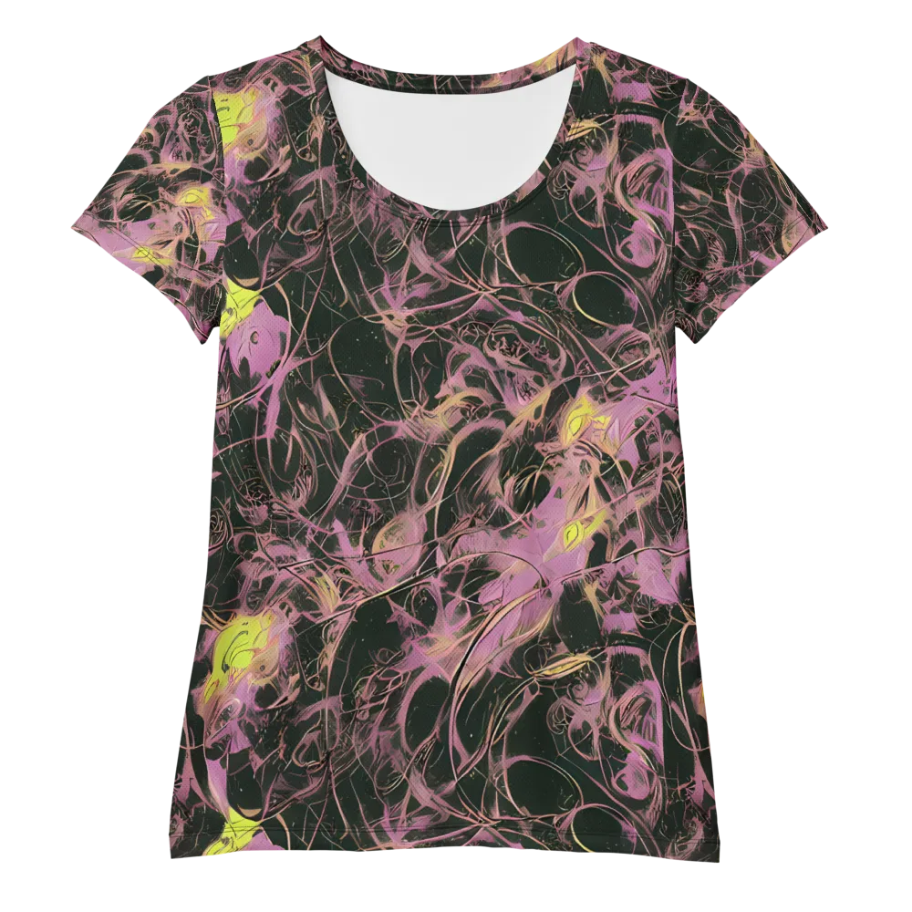 Orchid After Dark on Women's Athletic T-Shirt — Front