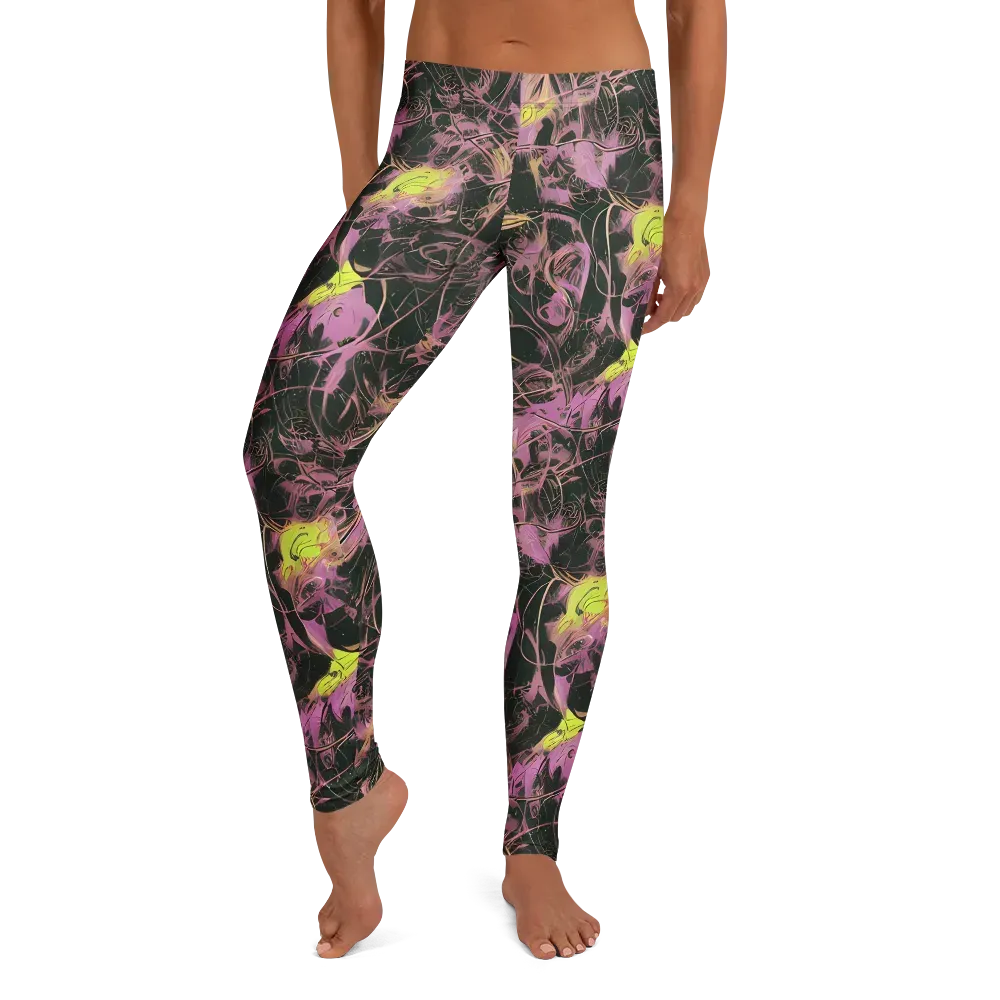 Orchid After Dark on Leggings — Front
