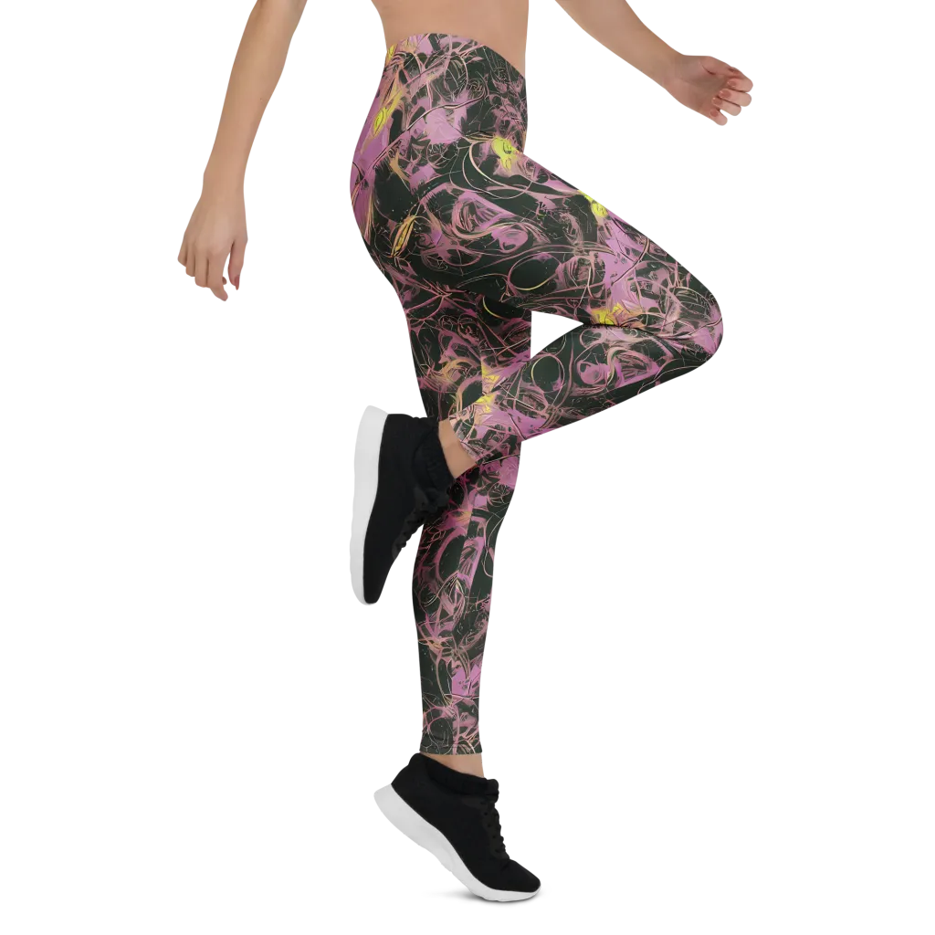 Orchid After Dark on Leggings — Right