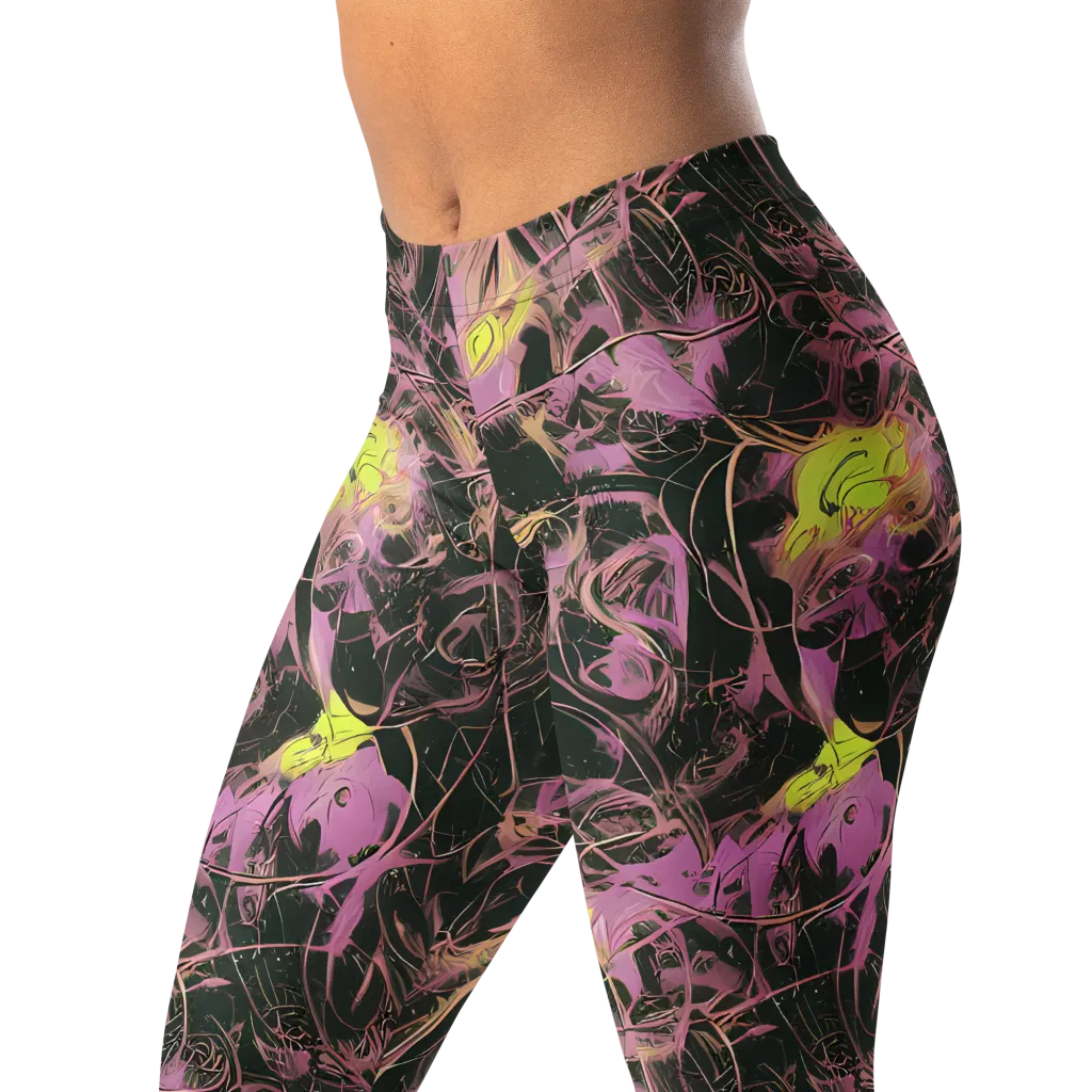 Orchid After Dark on Leggings — Left Front