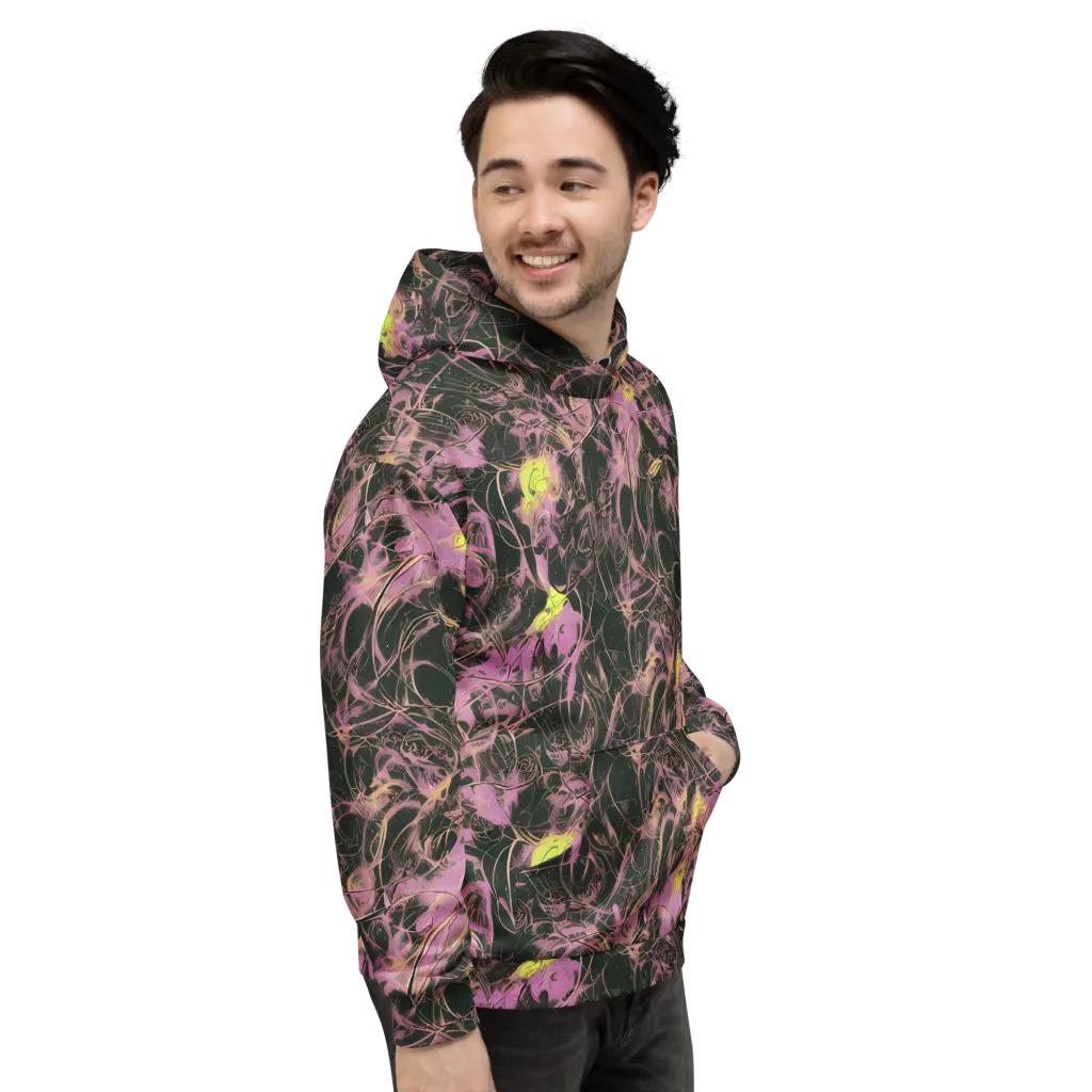 Orchid After Dark on Hoodie — Right