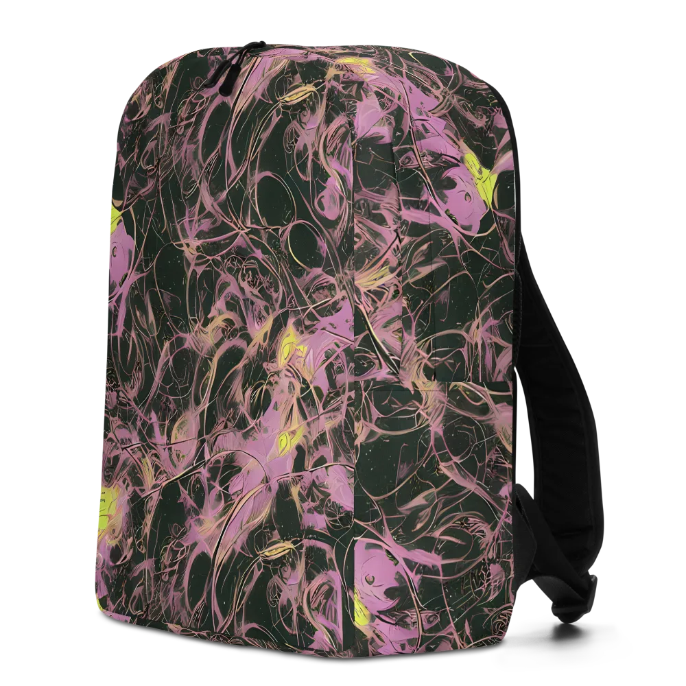 Orchid After Dark on Minimalist Backpack — Left